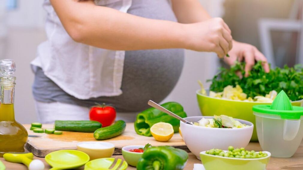 zöldségek lusta diétához a terhesség alatt
